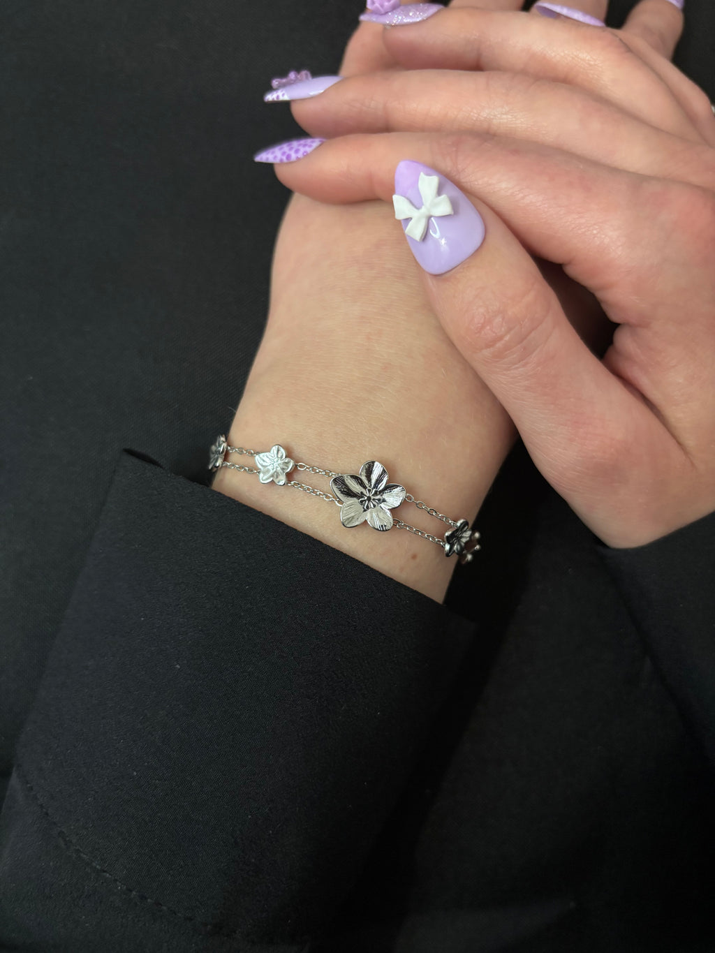Bracelet double chaîne Garance