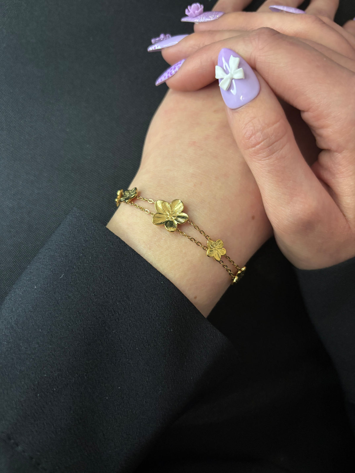 Bracelet double chaîne Garance